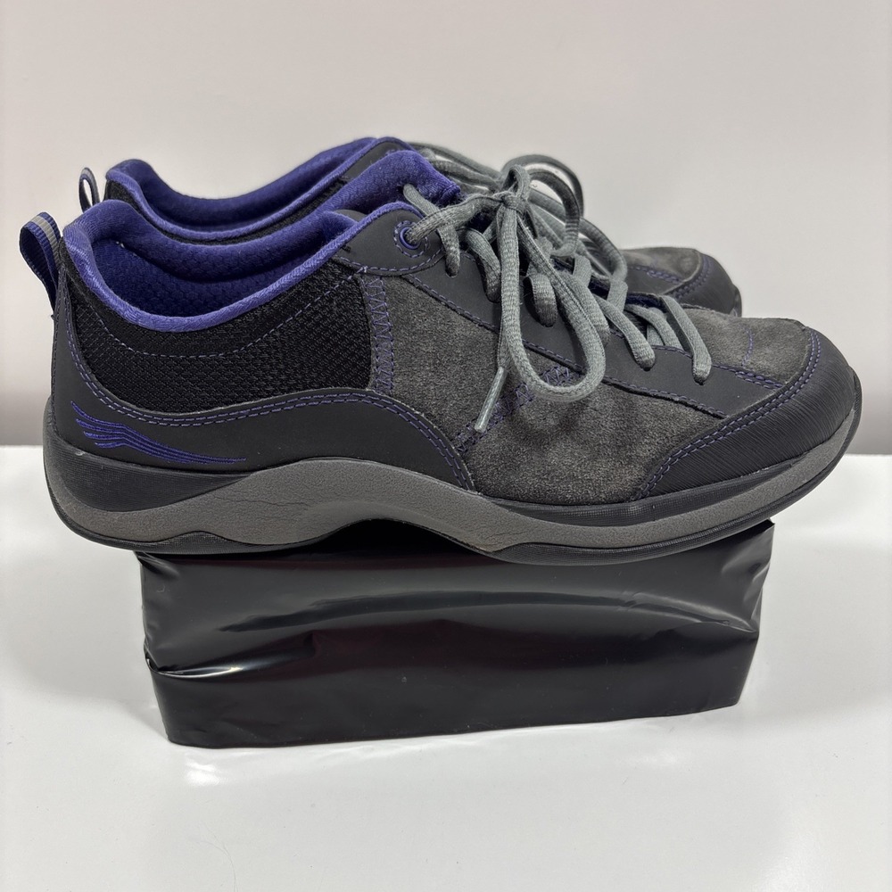 Dansko Women's Sabrina Suede Size‎ 8.5 (EU 39) Gray Purple Shoes